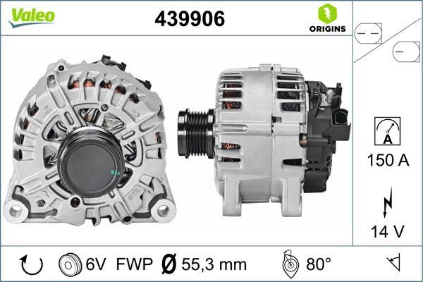 ALTERNATÖR KOMPLE CMAX 11>-FIESTA VI 08> FOCUS III 11> 17 KUGA II 14>17 CONNECT 14> COURIER 14> 1.5-1.6-2.0TDCİ VOLVO C30 D2 10>15 S40 II 10>15 S60 II 10>15 V60 10>15 V70 III 10> | OEM:AV6N10300GE-2260730-36012505