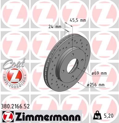 ÖN FREN DİSKİ HAVA KANALLI - DELİKLİ MITSUBISHI COLT 1.1L 3A91 Z32A 1.3L 4A90 Z34A 1.5L 4A91 Z36A 04-12 256 çap x 4 bijon - Adet disk fiyatıdır | OEM:4605A068-45442000101