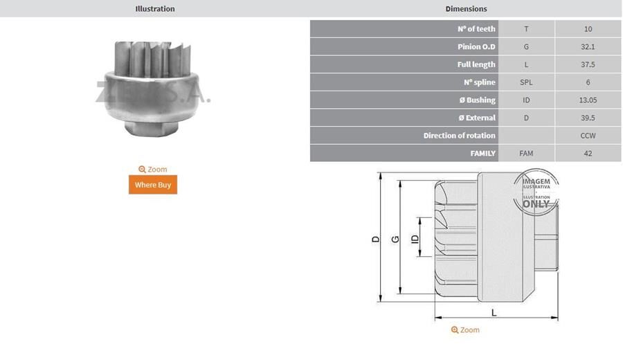 10 DIS MERCURY 40 A 150 HPV6 CCW | OEM:685753