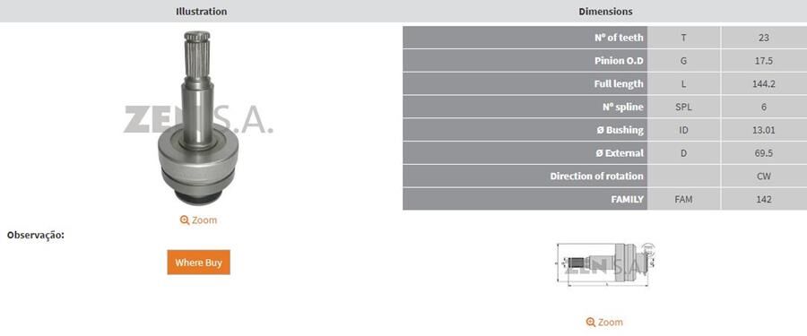 XX DIS CASE-CUMMINS-FORD CARGO-REMY 38MT | OEM:10512095-DR10512095