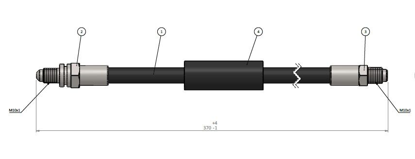 FREN HORTUMU arka KA 98-08 | OEM:1479007-3S512282AA-3S512282AB