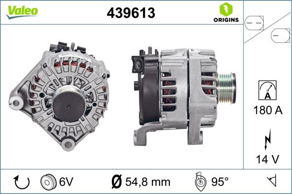 ALTERNATOR SARJ 12V 180A DINAMOSU BMW E81 E82 E87 E88 E60 E90 E83 E84 | OEM:12317802261-12317802619