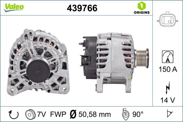 ALTERNATÖR 14V 150A 7 KANAL RENAULT CLIO IV 12> CAPTUR I 13> MEGANE IV 15> SC NIC IV 16>22 KADJAR 15> MASTER III 10> MEGANE III 09> FLUENCE 09> 1.2TCe 1.6dCi 2.0dCi 2.3dCi | OEM:231007033R-8200854119
