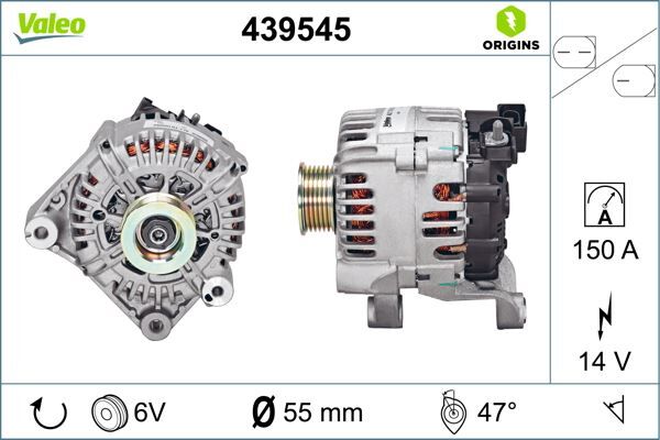 x ALTERNATÖR BMW 150A E81 E87 04 > E90 318D 320D 325D 330D 330XD 335D 05 > E91 E92 E93 | OEM:12317795620
