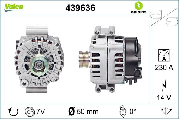 ALTERNATÖR BMW 5 F07-F10-F18 550i-550i xDr-BMW 6 F12-F13 650i-650i xDr-BMW 7 F01-F02-F03-F04 | OEM:12314595890-12317603782-12314595891