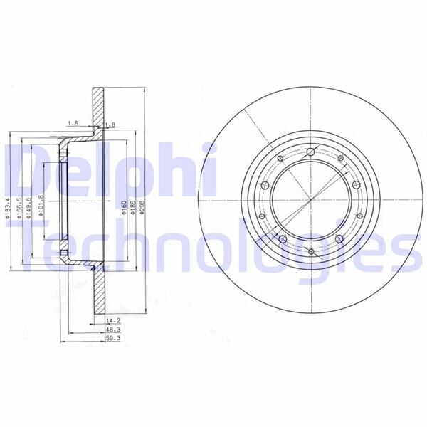 FREN DİSKİ ÇİFTLİ PAKET - BOYALI. DELİKSİZ ARKA LAND ROVER DEFENDER 110. DEFENDER 130 04/1993 > | OEM:LR018026