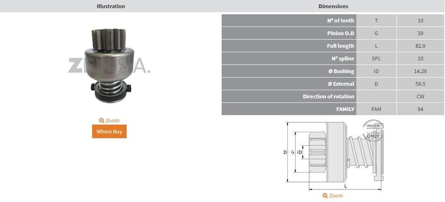 10 DIS FORD CARGO | OEM:F002G20724
