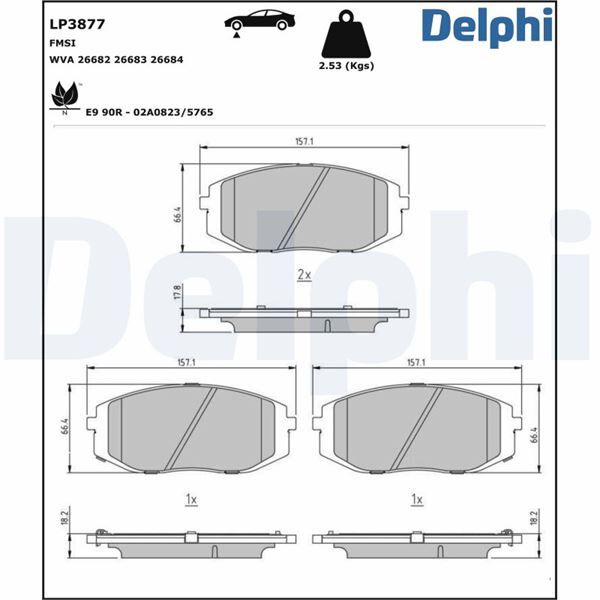 FREN BALATASI HYUNDAI STARIA 01/2021> | OEM:58101CGA70