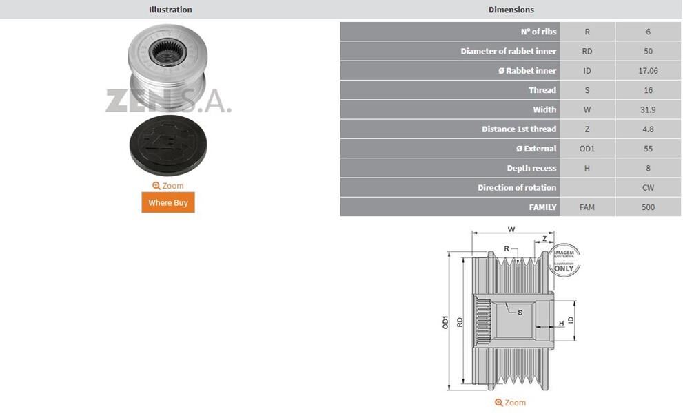 OPEL ASTRA-VECTRA-ZAFIRA 6 KANAL | OEM:535005610-KSK-05610