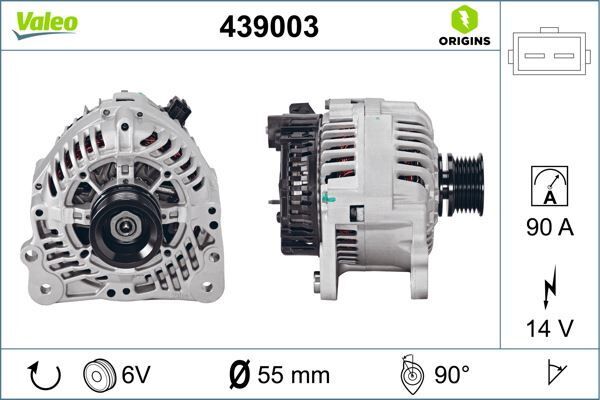 ALTERNATÖR A13VI124 90A | OEM:021903017A-028903018A-7203201