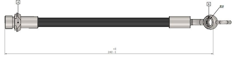 FREN HORTUMU arka Verso ZDE12-CDE12 02-07 | OEM:9008094133-9094702C50-9094702E88