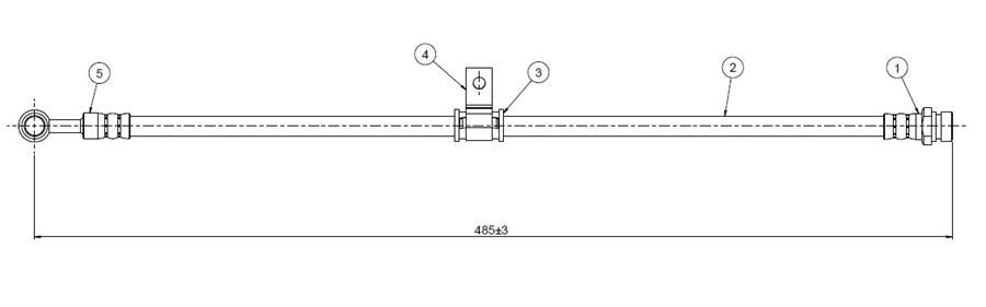 FREN HORTUMU ön Quintet SU 80-84 | OEM:46410SA0033