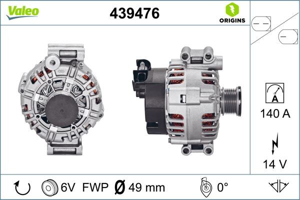 ALTERNATOR SARJ DINAMOSU 14 V 150 A BMW N40 N42 N45 N46 E46 E60 E87 E90 E83 E84 | OEM:12317520495-12317533270