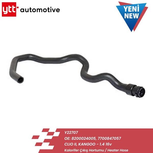 KALORİFER ÇIKIŞ HORTUMU CLIO II-KANGOO 97-12 | OEM:8200024005-7700847057-9241300QAB