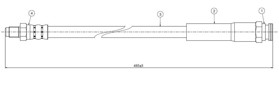 FREN HORTUMU ön Dedra 1.8 115 CV 96- | OEM:46448593-7674977-46421966