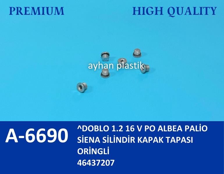 SİLİNDİR KAPAK TAPASI ORİNGLİ ALBEA | OEM:46437207