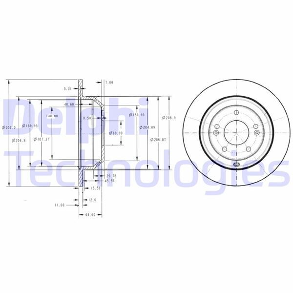 FREN DİSKİ ÇİFTLİ PAKET . DELİKSİZ ARKA HYUNDAI // KIA; GRAND SANTA FE. SANTA FE // SORENTO 09/2009 | OEM:584112P000