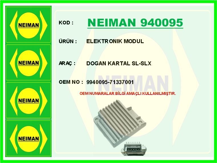 ELEKTRONIK MODUL DOGAN KARTAL SL-SLX | OEM:9940095-71337001