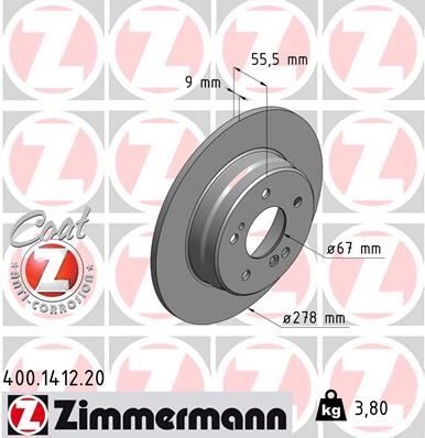 FREN DISKI ARKA MERCEDES W202 W203 CL203 W210 C208 W124 | OEM:A2034230112