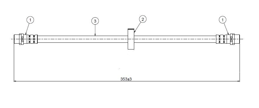 FREN HORTUMU ön Passat 88-96 | OEM:535611701