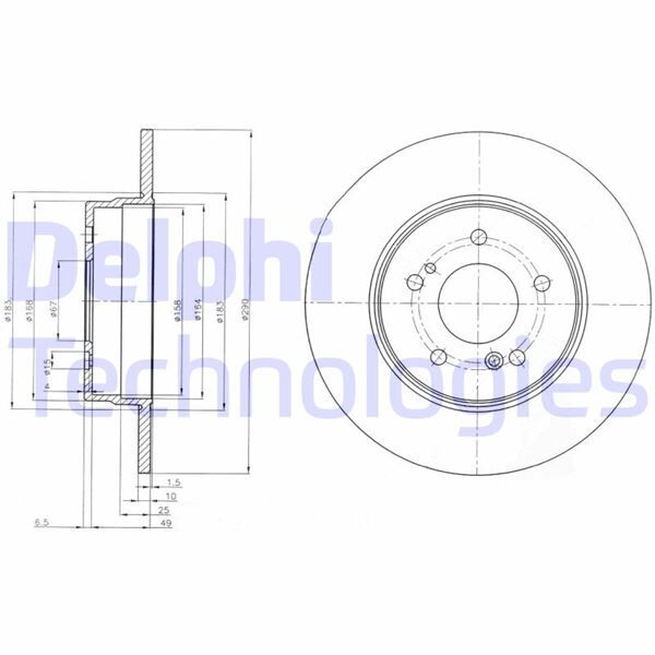 FREN DİSKİ ÇİFTLİ PAKET . DELİKSİZ ARKA MERCEDES SL280. SL320. SL500 06/1993 > | OEM:1294230412-A1294230412