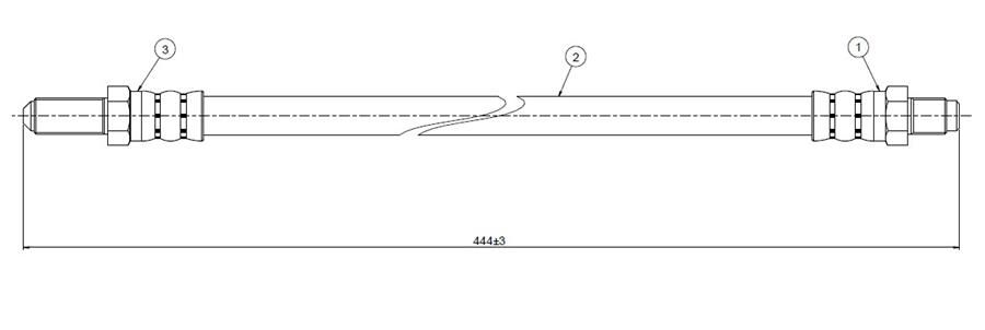 FREN HORTUMU arka Escort Serie 4 Only Station Wagon 90- | OEM:6508658