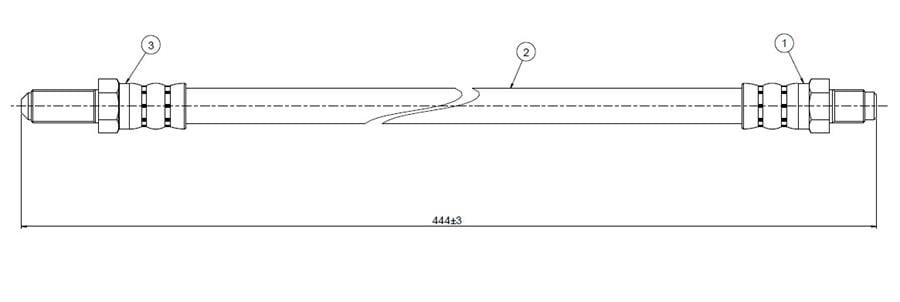 FREN HORTUMU arka Escort Serie 4 Only Station Wagon 90- | OEM:6508658