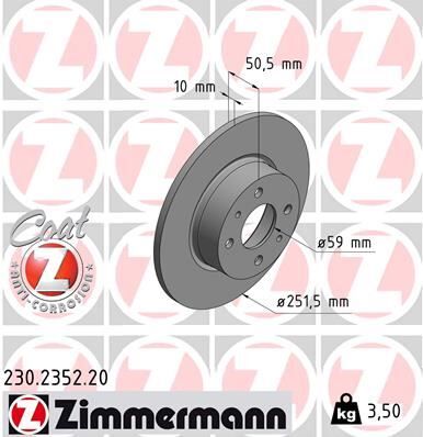 ARKA FREN DISKI FIAT BRAVO II 07> STILO 01> LINEA 07> ALFA ROMEO MITO 08> LANCIA DELTA II 08> 251.5x10x4DL | OEM:46758715-60801755-82433859-82434070