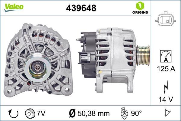 ALTERNATÖR RENAULTMEGANE III F9Q MOT. TG12C062 | OEM:8200757870-7711497371