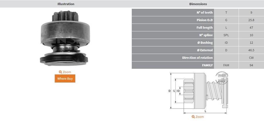 9 DIS PEUGEOT 106-206-CITROEN SAXO-XSARA | OEM:UMD-5517-1006209624-1006209633