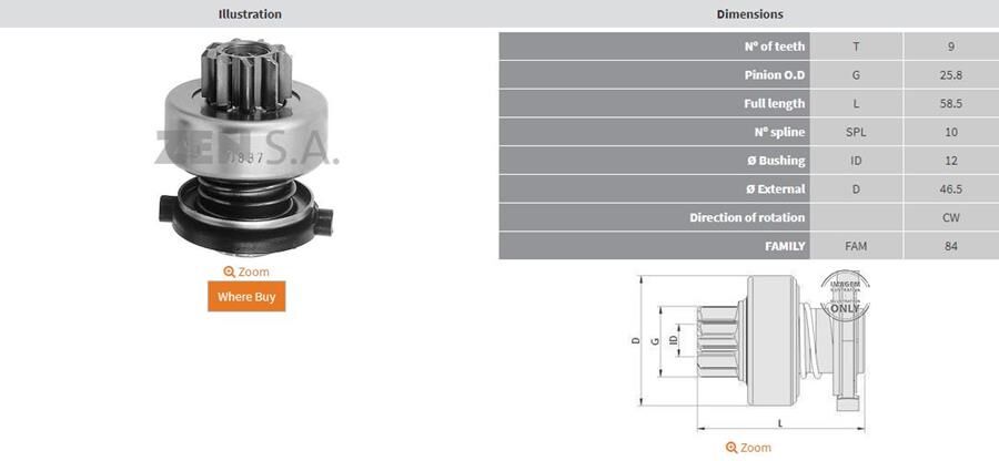 9 DIS FIAT DOBLO-PALIO-SIENA-STRADA-OPEL CORSA-TIGRA 1.0-RENAULT CLIO-R19 1.6I | OEM:9001081022-F000AL1040