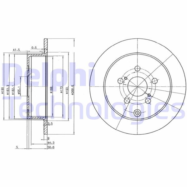 FREN DİSKİ ÇİFTLİ PAKET . DELİKSİZ ARKA TOYOTA CELICA. PRIUS 12/1999 > 03/2009 | OEM:4243120390-4243120420-4243147030