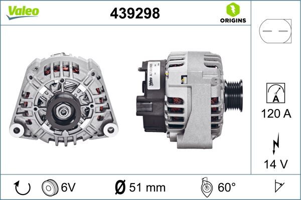 ALTERNATÖR MERCEDES | OEM:05097755AA-A0111549102-A0111546402