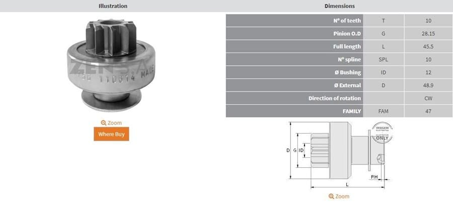 10 DIS RENAULT CLIO-MEGANE-DACIA LOGAN 1.5 DCI Y.M. | OEM:UMD-5754-195041-195334-438224