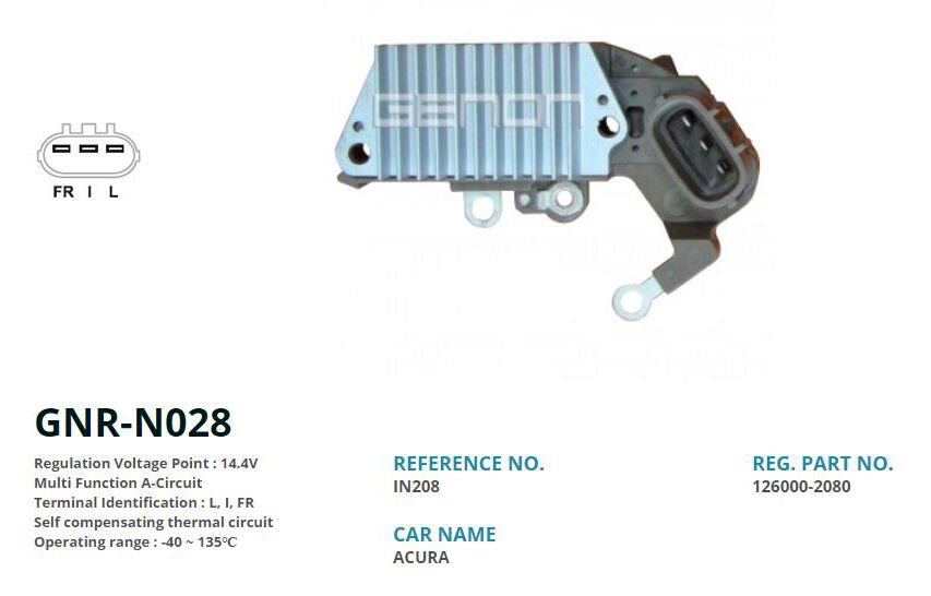 12V HONDA CIVIC-CR-V-HR-V L I FR | OEM:IN208