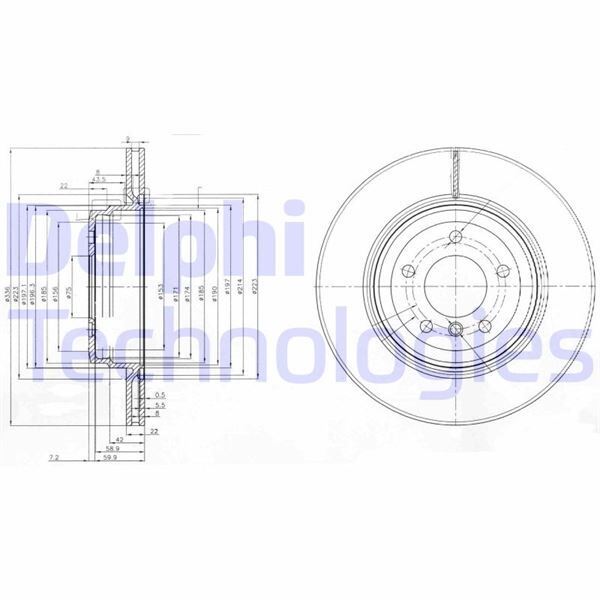 FREN DISKI ARKA BMW E90 E91 E92 E93 E84 | OEM:34216855004