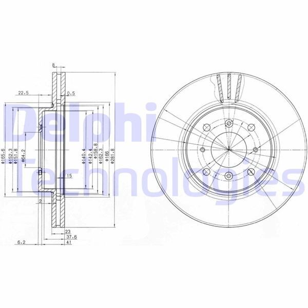 FREN DİSKİ ÇİFTLİ PAKET . DELİKLİ ÖN HONDA CIVIC 01/1997 > 11/2001 | OEM:45251ST3E60