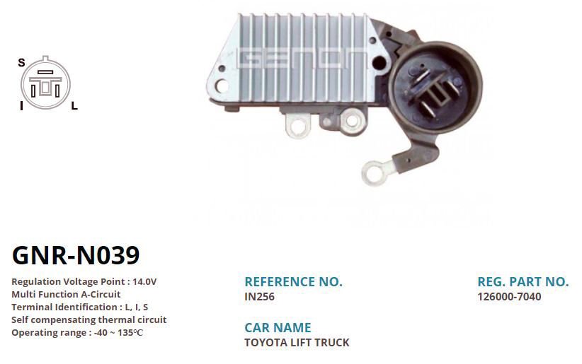 12V TOYOTA FORKLIFT L I S | OEM:VR-H2005-23A-IN256-IN250