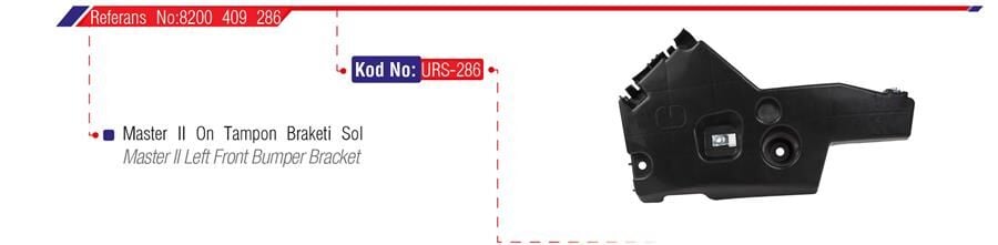 ÖN TAMPON BAĞLANTI BRAKETİ SOL MASTER II 04-10 | OEM:8200409286-8200197166