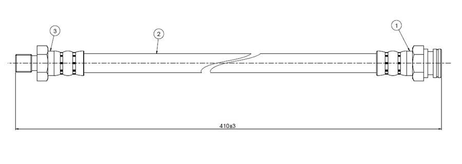 FREN HORTUMU arka Terrano WD21 93-. | OEM:46211O1A41