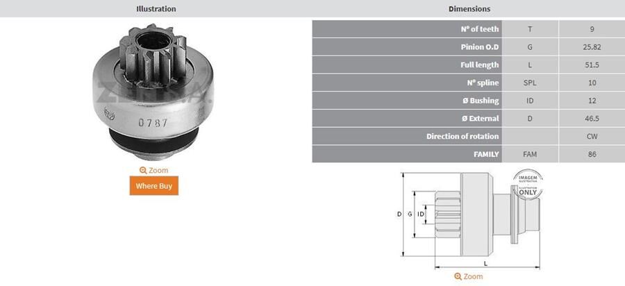 9 DIS CITROEN XANTIA | OEM:UMD-5432-186867-186938