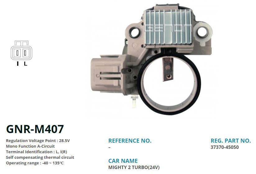 24V HYUNDAI KAMYONET L I R | OEM:VR-MD14B-37370-45050