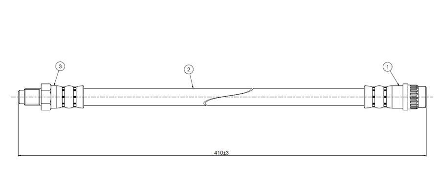 FREN HORTUMU arka Traffic T Series 80- | OEM:7702085308