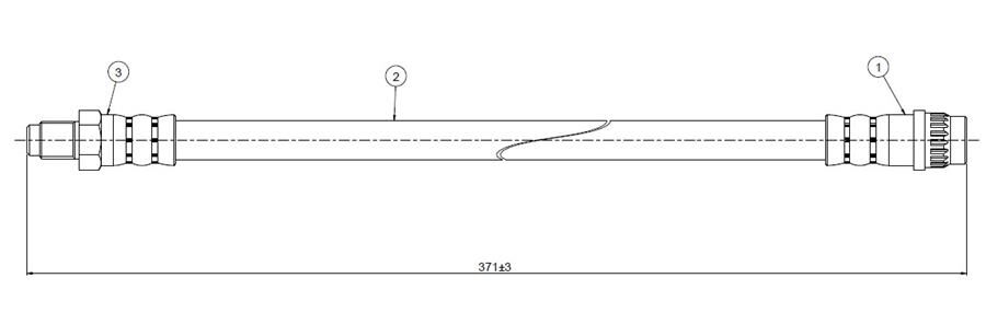 FREN HORTUMU ön 9.11 81-88 | OEM:7704001954