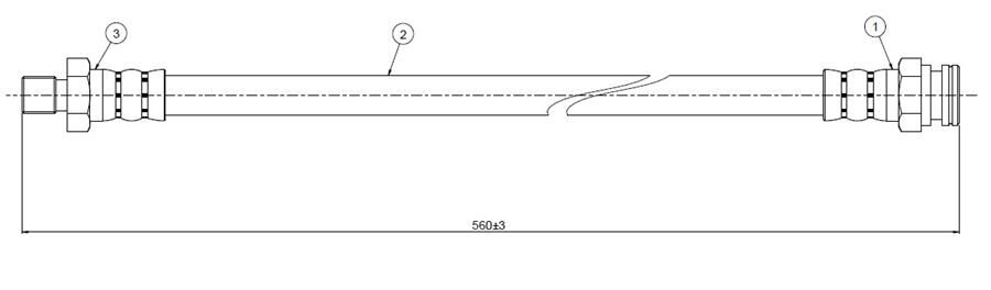 FREN HORTUMU arka Pick-up 4x4 83-85 | OEM:4621189966