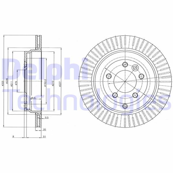 FREN DISKI ARKA LAND ROVER DISCOVERY III-IV L319 04>18 | OEM:SDB000636