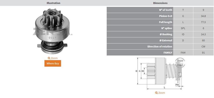 9 DIS IVECO DISTAN FREZE | OEM:UMD-5591-63216731-63216741