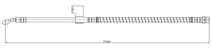 FREN HORTUMU ön Lantra Kombi Coup 96- | OEM:58731-29010