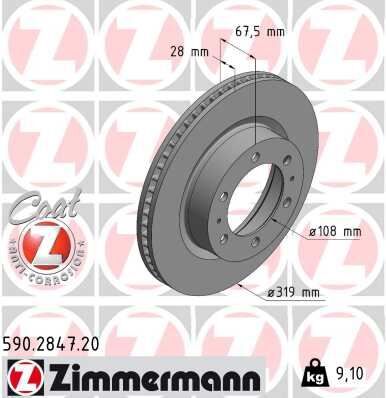 FREN DİSKİ. ÖN. 318.5 /28-26 MM . HAVA KANALLI 0986479R46-986479T36 | OEM:43512-04050-43512-04052-43512-0K230