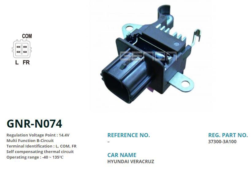 12V HYUNDAI IX55 3.0 CRDI L COM FR | OEM:37300-3A100